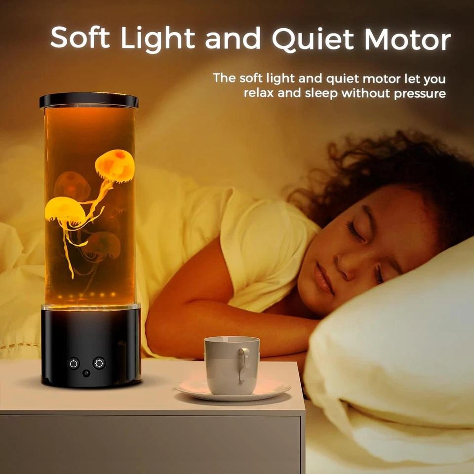 Jellyfish Lights Led Schreibtisch Lampe Tisch Nachtlicht Farben Quallen Aquarium - Bild 3 von 4