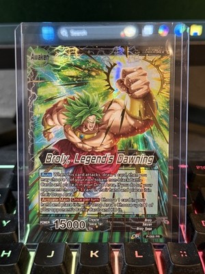 Broly Legends Dawning GOLD STAMP Leader Foil Dragon Ball Super Card Game | NM