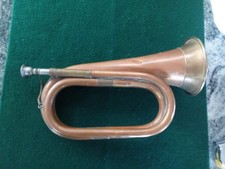 Vintage Brass Copper Bugle Horn Scout Military Cavalry