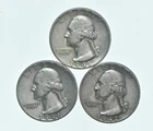 TOUGH 1941 1941 1942 Washington Quarter 90% Silver Lot *773