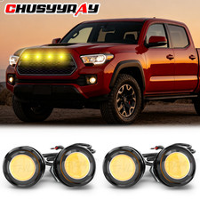 4X Amber Yellow 23MM Eagle Eye 9W LED Fog DRL Reverse Backup Light Car Motor
