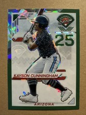 2025 Panini Prospect Edition Kayson Cunningham Green Cracked Ice Prizm /149 🔥