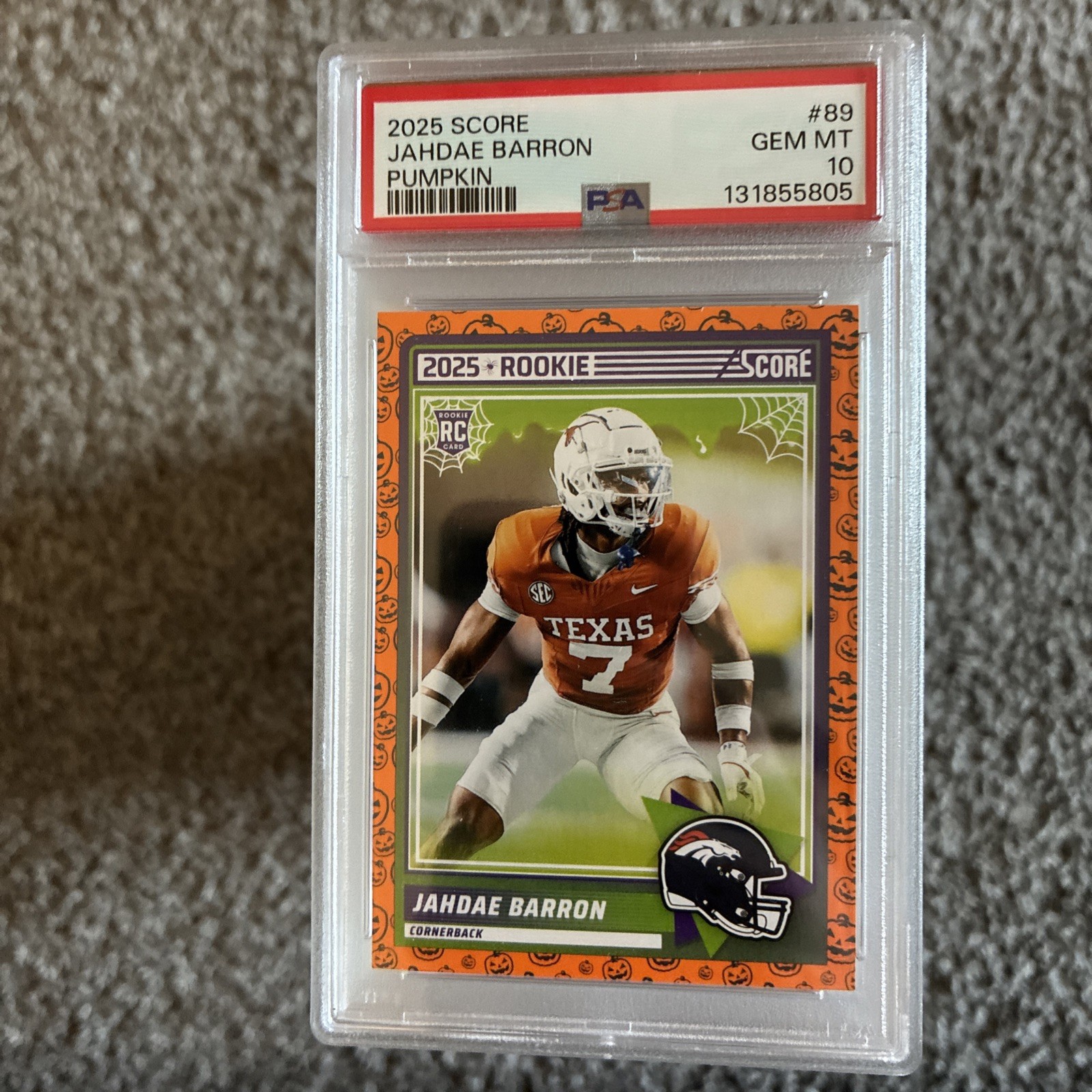 Jahdae Barron Panini Score #89 Base