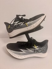 Hoka Crescendo MD track spikes in black and white W7 M5.5