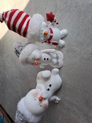 3 Stück Deko Figuren Winterdeko Schneemann NEUWARE - Bild 1 von 4