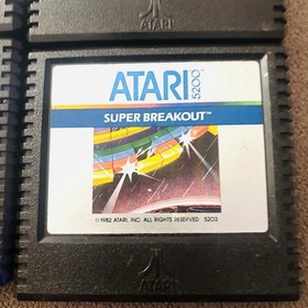 Lot of (8) Atari 5200 Original Games Galaxian Soccer Super Breakout Defender
