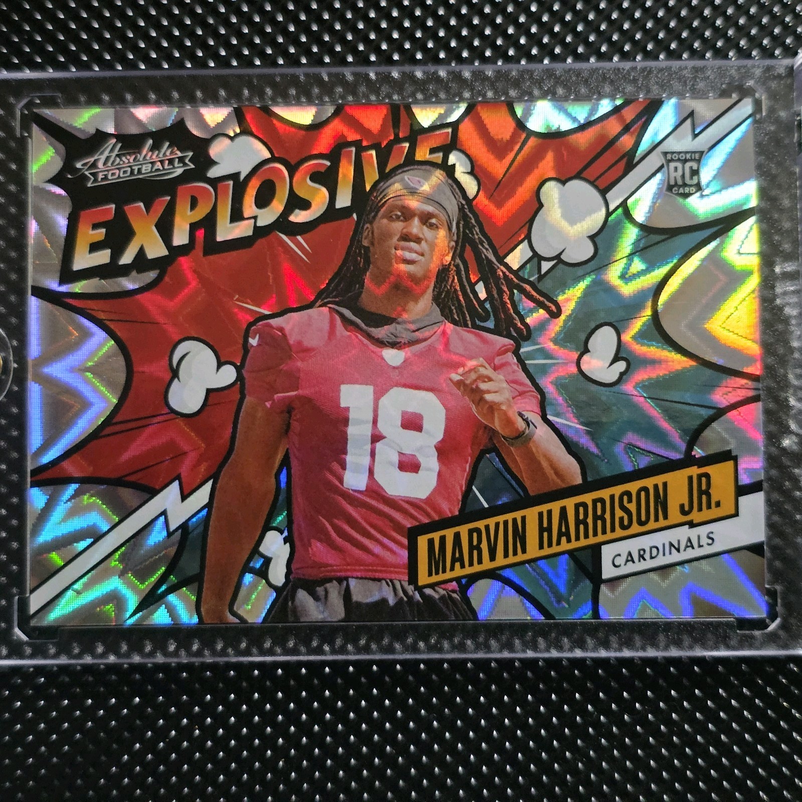 Marvin Harrison Jr 2024 Absolute Explosive Rookie SSP #EX-MHJ Cardinals RC