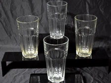Vintage LIBBEY Iced Tea Glass 6.5" GIBRALTAR CLEAR Soda Beverage- EUC Set Of 4
