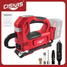 Tire Inflator for Milwaukee M18 Battery Portable Air Compressor for Car, Bicycle