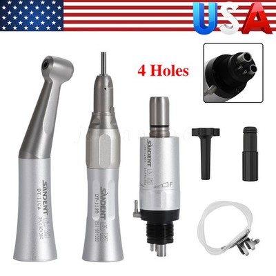 1-10 x Dental Slow Niedriggeschw. Handst. Straight Contra Angle Air Motor 4Holes
