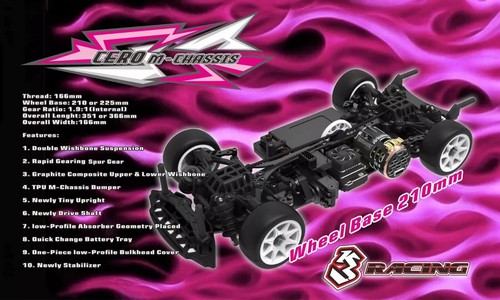 3RACING 1/10 Cero Sport 4WD Mini Car Kit 210mm WB - Picture 2 of 2