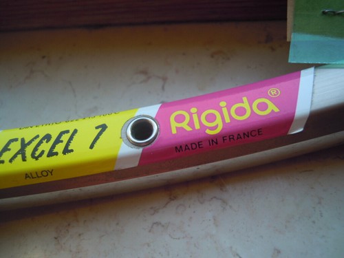 RIGIDA EXCEL 7 SINGLE CLINCHER RIM HOLES 32 COPERTONCINO - Picture 5 of 11