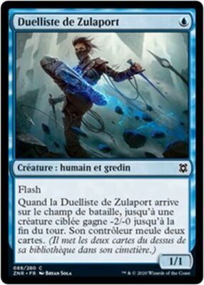MTG Magic ZNR FOIL - Zulaport Duelist/Duelliste de Zulaport, French/VF