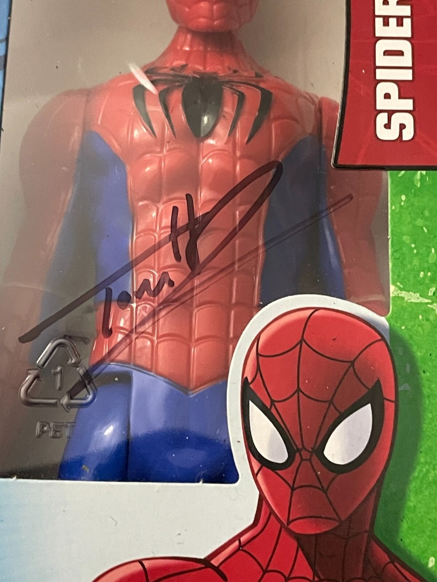 Tom Holland Signed Autograph Spider-Man Action Figure Titan