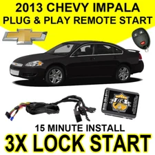 2013 CHEVY IMPALA V6 PLUG & PLAY REMOTE START SYSTEM EASY INSTALL CHEVROLET GM
