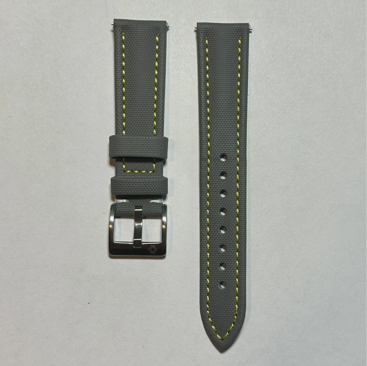 Gray Real sailcloth GOLD Strap 21mm Lug Tudor Black Bay BB58 With