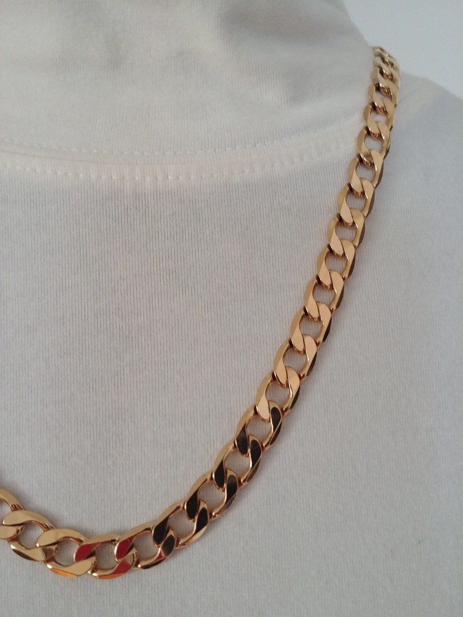 Genuine XP 18K Gold Plated Unisex Cuban Link Fashion Bling