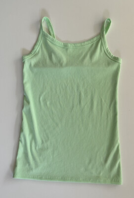 NWOT No Boundaries Women Ribbed Tank Top Cami Lime Neon Color~Size