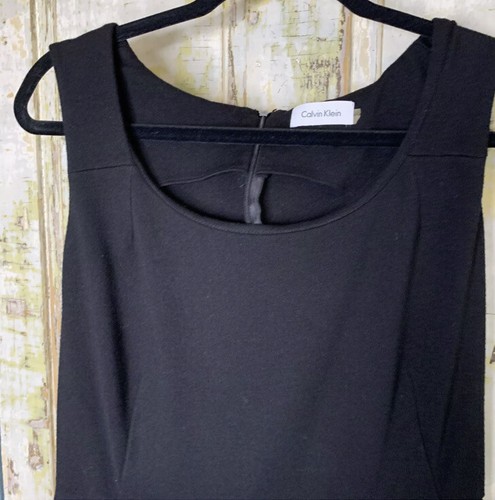 Calvin Klein Womens Black Business Dress Size Medium? Career Sleeveless GUC - Picture 2 of 5