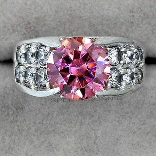 3.35Ct Certified Pink Diamond Solitaire Men's Ring Gift For Wedding & Christmas