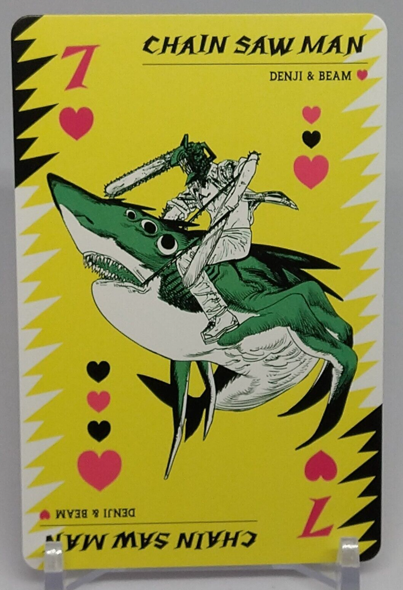 Denji Beam Chainsaw Man Playing Cards Heart 7 Jump Shop Jump Festa