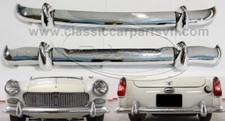Mg Midget Mk1 Mk2 Bumpers 19611966 By Stainless Steel New