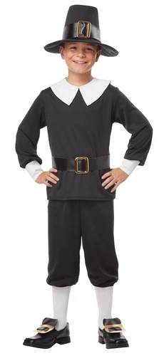California Costumes boys Pilgrim Boy Large Black/White
