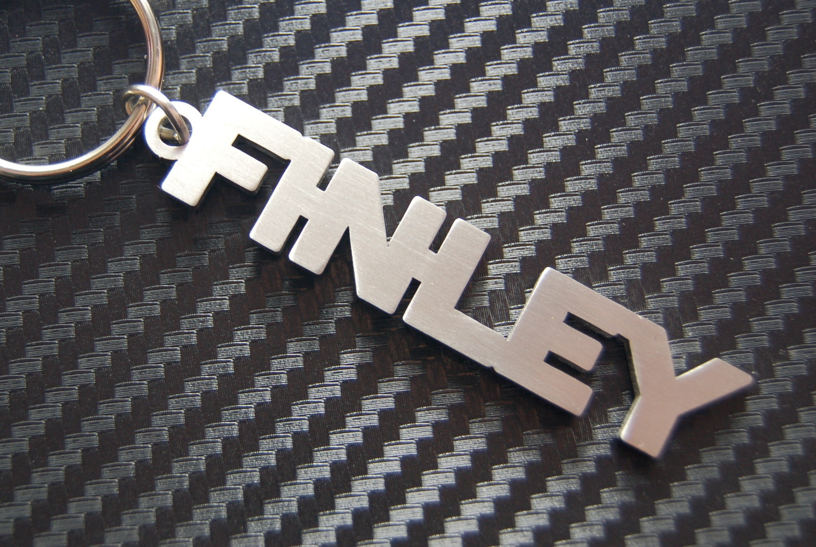 FINLEY Keyring Keychain Key Fob Stainless Steel Name Gift | eBay