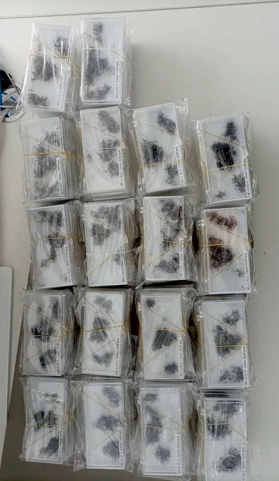 Extensiones de pestañas 8D 0,05 C 10 mm Promade ventiladores 500 pestañas base puntiaguda Promade Foto 4 de 4