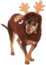 Reindeer Hoodie Christmas Animal Cute Fancy Dress Halloween Pet Dog Cat Costume