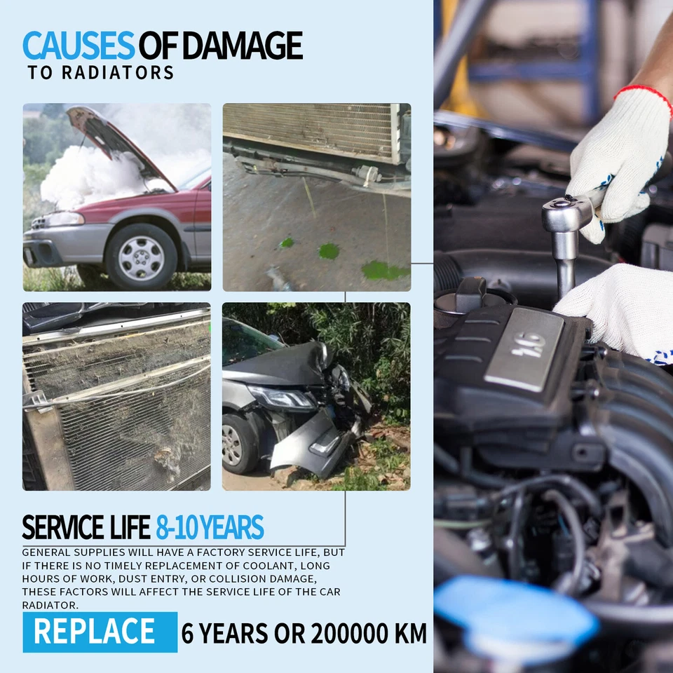 Radiator for 2011-2013 BMW X5 3.0L 2008-2014 BMW X6 3.0L Foto 4 de 4