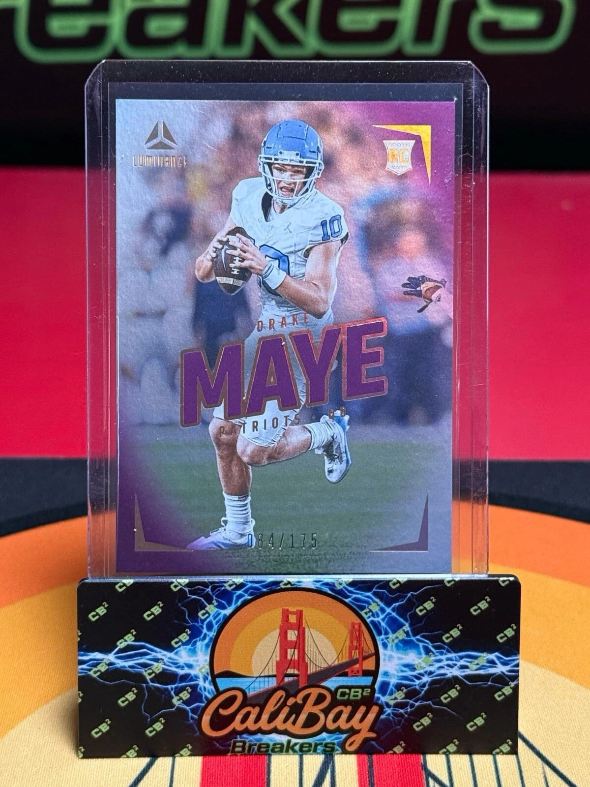 2024 Panini Luminance - Rookies Purple #103 Drake Maye /175 (RC)