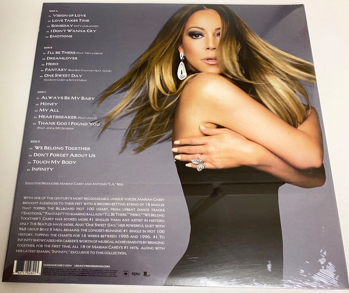 Mariah Carey • # 1 to Infinity • 18 # 1 Hits 2 LP Gatefold Mariah Carey • # 1 to Infinity • 18 # 1 Hits 2 LP Gatefold