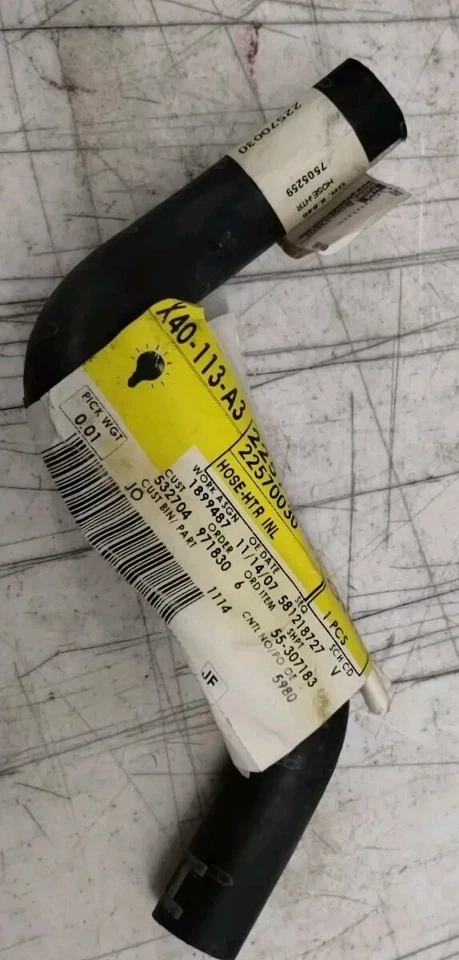 NOS GM 22570030 7505259 进水加热器软管 1992-94 3.1L Beretta Cavalier Corsica — 第 2/4 张图片