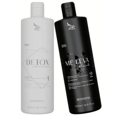 Me Leva Detox Black Macadamia Coconut Oil Treatment Kit 2x500ml - Zap Cosmetics
