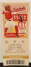 John Goodman Big Lebowski Bobblehead Unused Ticket St. Louis Cardinals NO BOBBLE