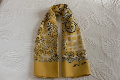 Carré De Soie Rodier Multicolore - Neuf Sans Étiquette, Accessoire Chic Femme