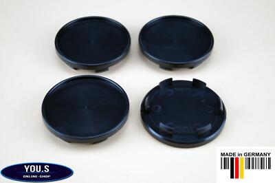 4 Nabenkappen Nabendeckel RH ICW - 65 mm Schwarz - NEU