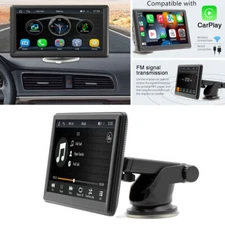 7" Portable Monitor For Car MP5 Player Wireless CarPlay Android Auto Mirror Link