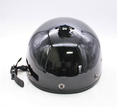 Daytona Helmets Black Gloss Skull Cap - Size L Part Number - D1-A-L
