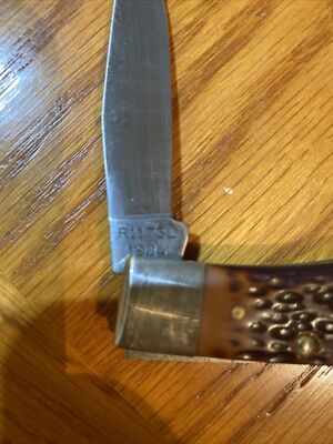 1984 Remington Lockback Bullet Knife R1173L W/ Box And 1984 Remington Lockback Bullet Knife R1173L W/ Box And