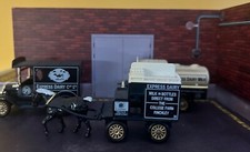 Set 3 Express Dairy Milk Car Ford Model Toy T Horse Carriage Model Diecast Toy