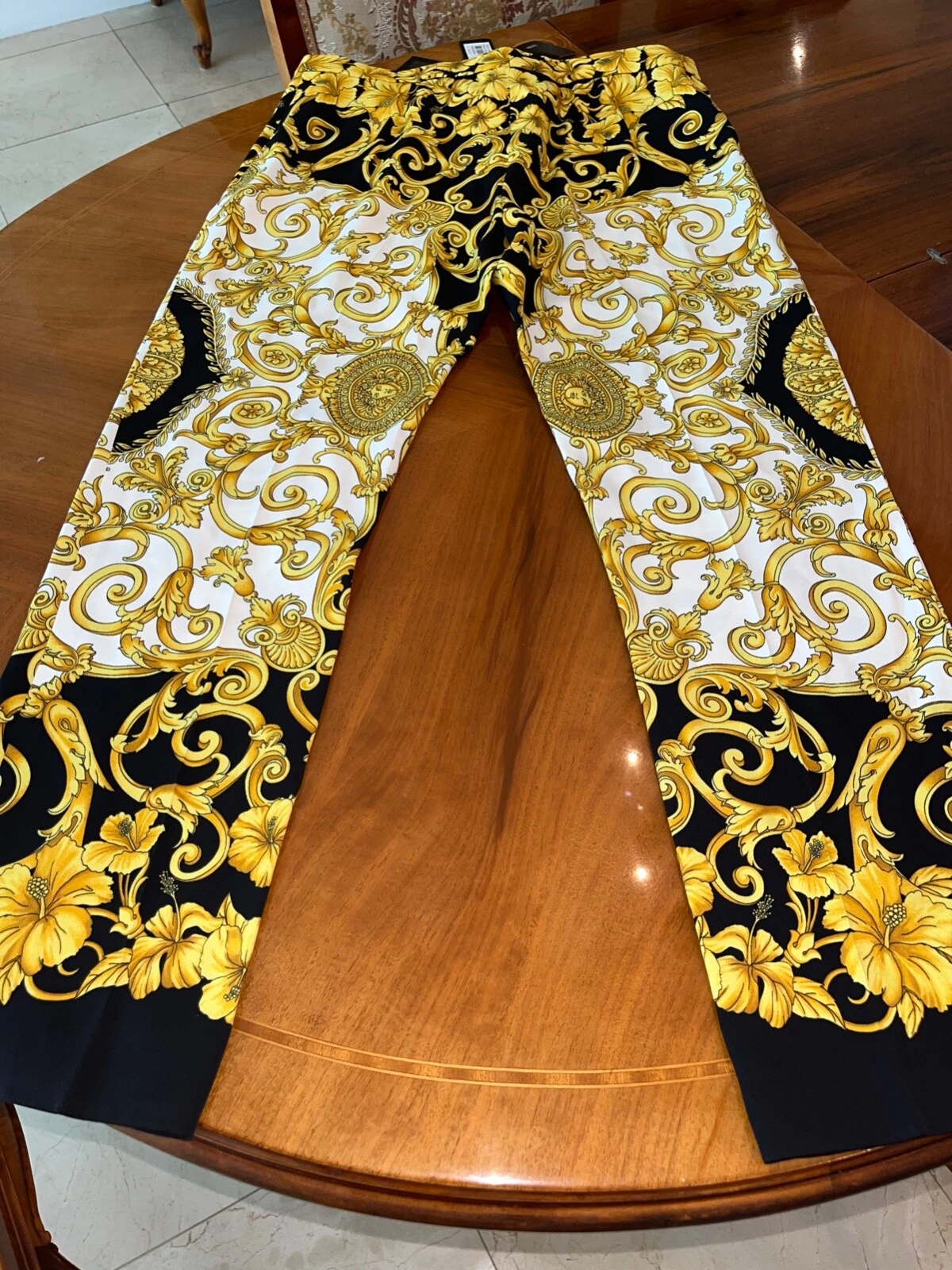 PANTALONE MEDUSA GIANNI VERSACE IT40 DONNA NUOVO CON ETICHETTE 100% AUTENTICO