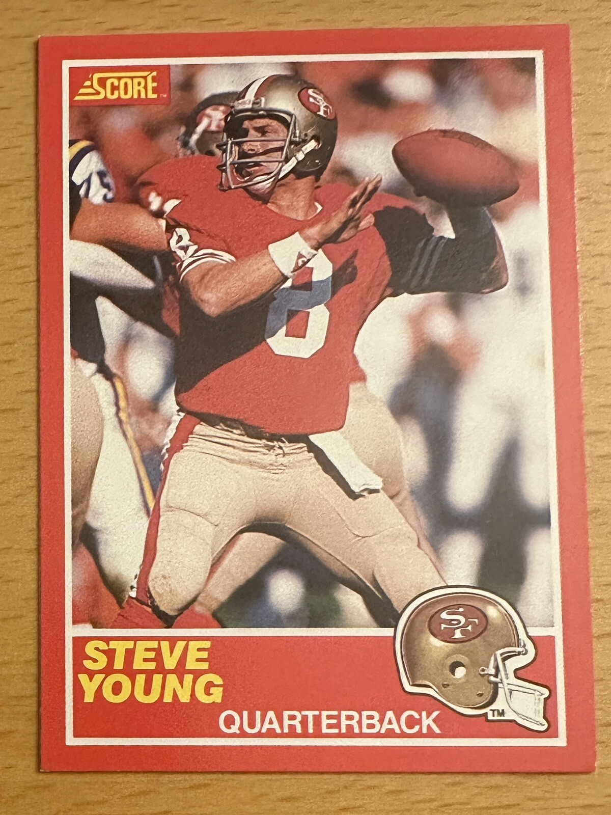 1989 Score #212 Steve Young - HOF Quarterback - Mint - Looks Fantastic!