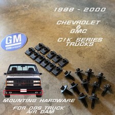 88-98 Chevy Gmc Ck Obs Bumper Valance Air Dam Deflector Hardware Kit 454 Ss Gm