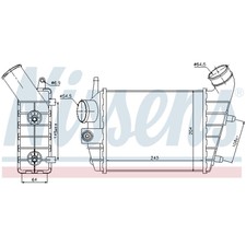 Ladeluftkühler Turbokühler LLC NISSENS für Alfa Romeo 156 Sportwagon 932_