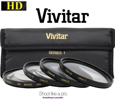Vivitar HD 4Pc CloseUp Macro +1+2+4+10 Set For Sony DSC-RX1R DSC-RX1 DSC-RX1R II