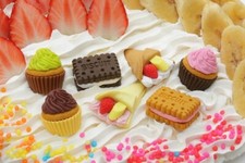 Iwako Japanese Puzzle Eraser Set &ndash; Cupcakes, Biscuits, Crepe & Dessert Sweets