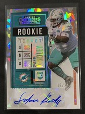 2020 Contenders Cracked Ice #228 Solomon Kindley Rookie Auto 17/22 RC Dolphins🔥
