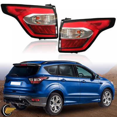 2 PCS For 2017-2019 Ford Escape Kuga Halogen Left+Right Brake Lamps Tail Lights